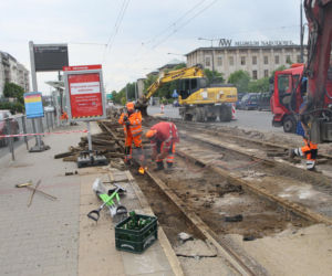 Remont torów na Jerozolimskich