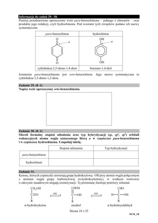 Matura 2019 chemia rozszerzona. ARKUSZE I ODPOWIEDZI