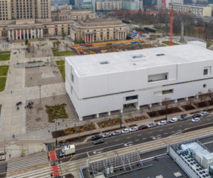 Nowe Centrum Warszawy zimą