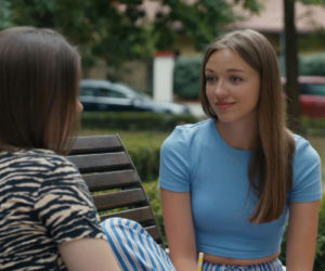 Barwy szczęścia, odcinek 3300. Ewa (Gabriela Ziembicka), Ewelina (Amelia Listwoń)