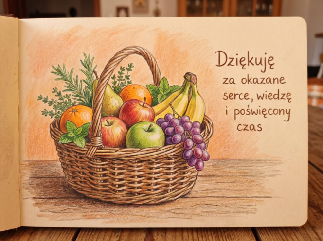 Kartka dla nauczyciela na koniec roku szkolnego