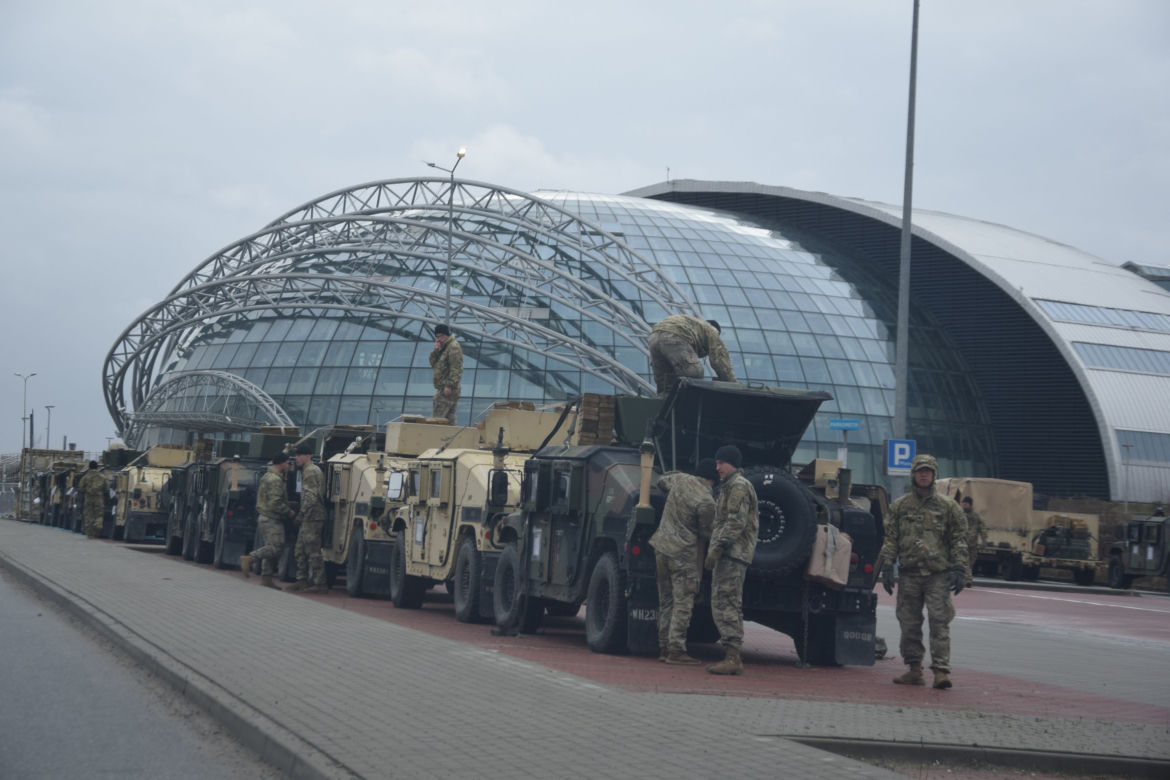 Amerykańscy żołnierze w Jasionce k. Rzeszowa