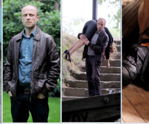 Na krawędzi 2 sezon odc. 7. Lena (Kamilla Baar), Marek Stroba (Marcin Rogacewicz), Protas (Łukasz Simlat), Inga Kruger (Natalia Avelon)