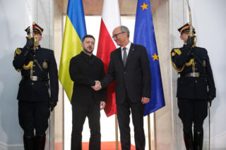 Tak wyglądała wizyta Zełenskiego w Sejmie. Zdjęcia zza zamkniętych drzwi