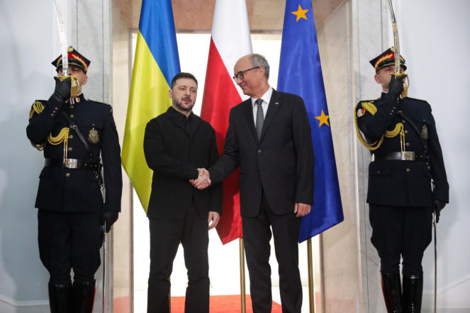 Tak wyglądała wizyta Zełenskiego w Sejmie. Zdjęcia zza zamkniętych drzwi