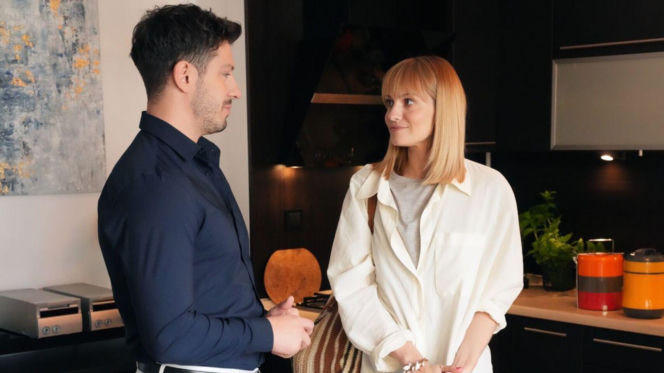 Barwy szczęścia odc. 3263. Ola (Michalina Robakiewicz), Justin (Jasper Sołtysiewicz)