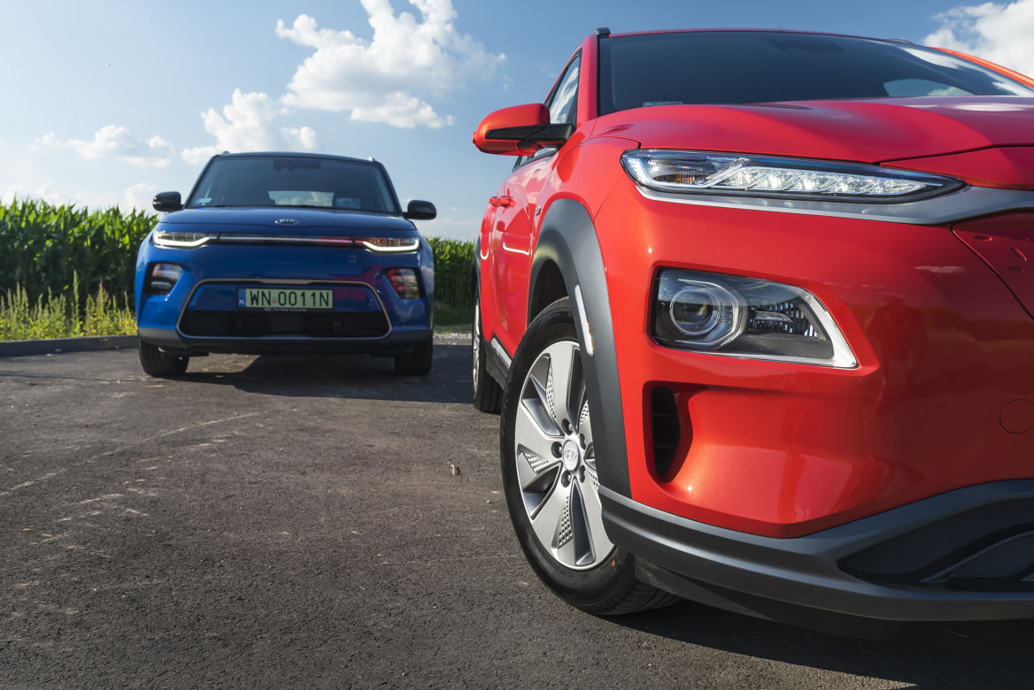 Hyundai Kona Electric 39,2 kWh 136 KM Premium & Kia e-Soul 64 kWh 204 KM XL