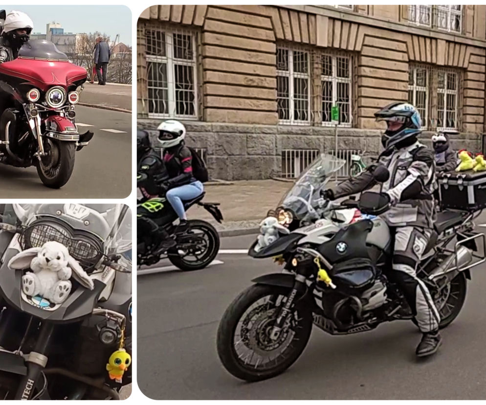 Moto Zające i Kurczaki niosą pomoc na Wielkanoc. Dziesiątki motocyklistów na ulicach Szczecina