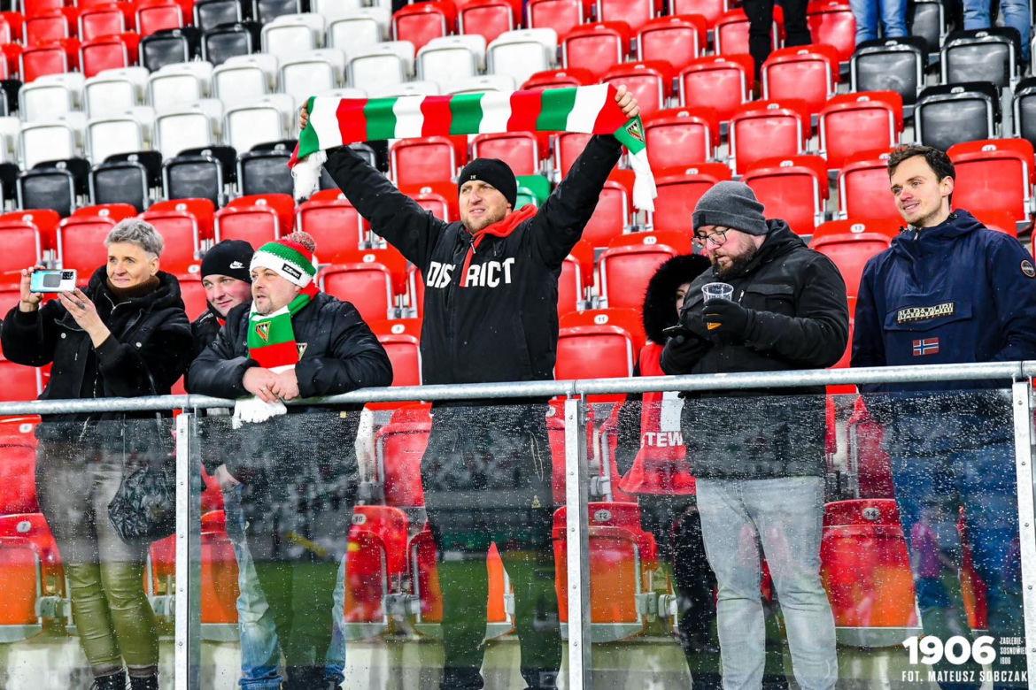 Kibice na meczu Zagłębie Sosnowiec - GKS Katowice