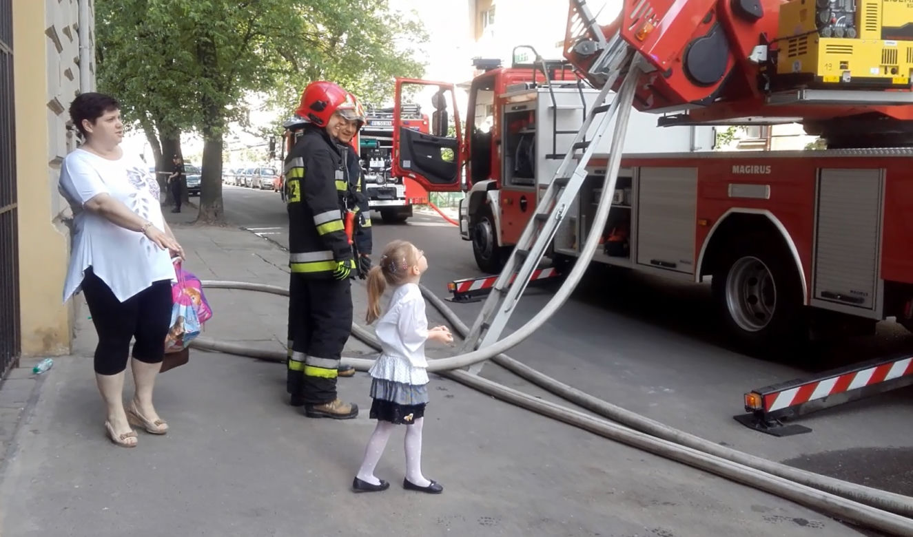 Groźny pożar na Gdańskiej w Łodzi