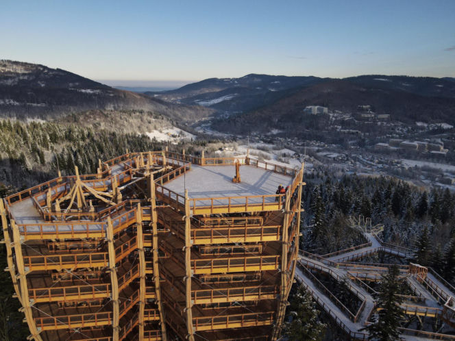 Wieża skolnity w Wiśle