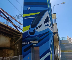 Murale na przystanku SKM Łasztownia