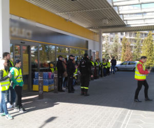 Wyciek benzyny i pożar na stacji w Toruniu