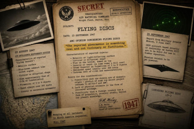 Tajne akta wojskowe USA z 1947 roku o UFO. O narodzinach legendy latających dysków przeczytasz w serwisie Eska.
