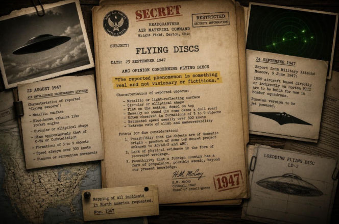 Jak narodziło się UFO. Tajne akta z 1947 roku pokazują, że armia USA nie uznała latających dysków za bajkę