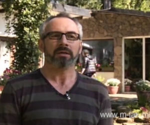 M jak miłość po wakacjach 2015. Adam Werner (Jacek Kopczyński) na planie