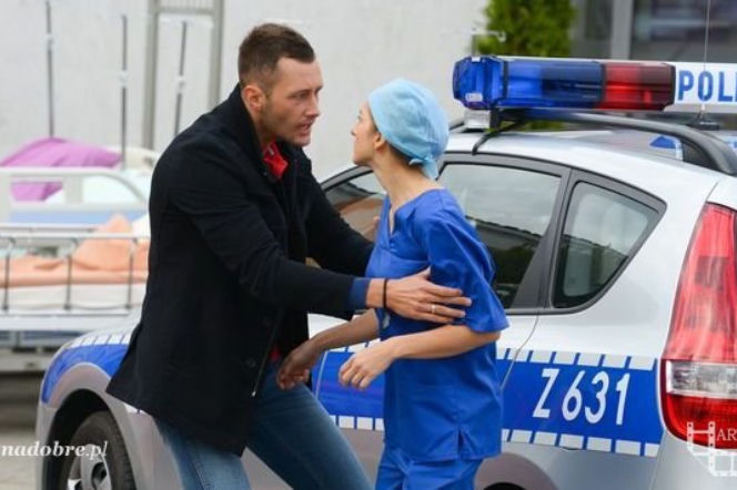 NA DOBRE i NA ZŁE odc. 508. Hana Goldberg (Kamilla Baar), James Coldwell (Jake Michaels)
