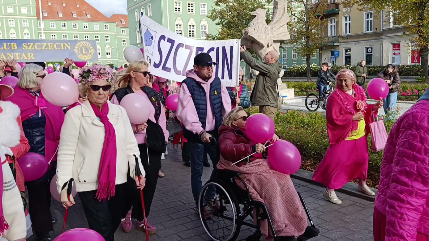 Marsz Różowej Wstążki w Szczecinie