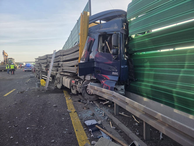 Wypadek na S7 (13.11.2025)