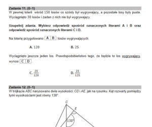 Egz ósmoklasisty 2021 matematyka