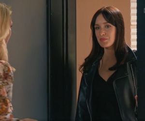 Barwy szczęścia, odc. 2524: Malwina (Joanna Gleń), Madzia (Natalia Sierzputowska)