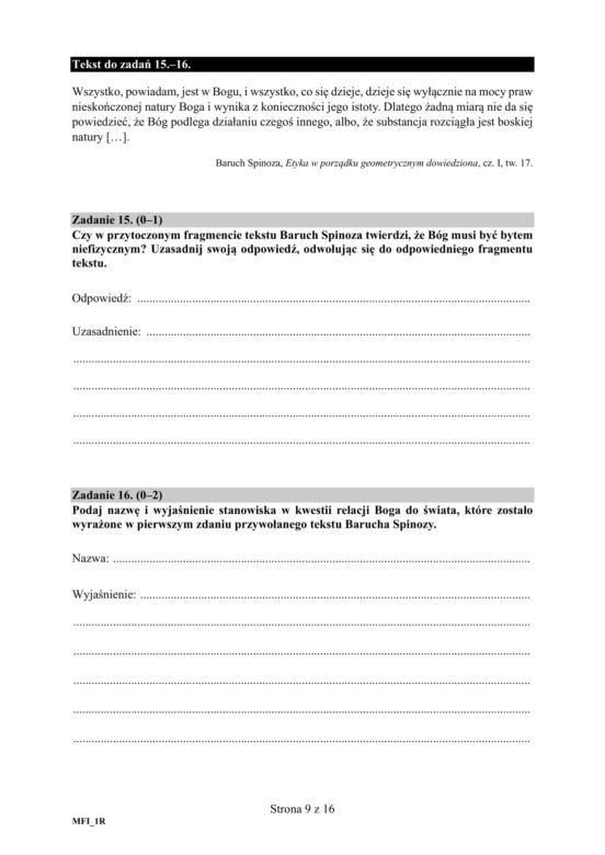 ARKUSZE CKE - Matura filozofia - poziom podstawowy i rozszerzony 2019