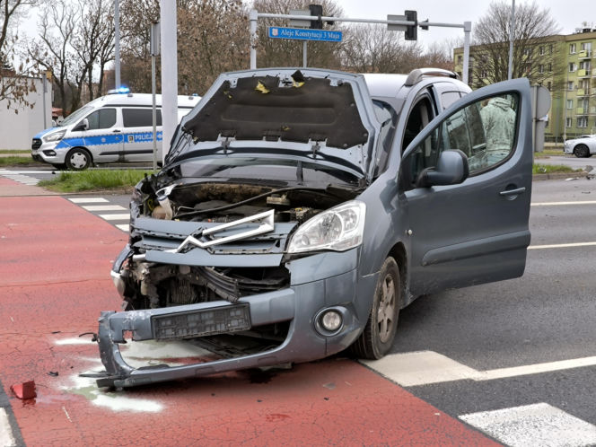Wypadek na Konstytucji 3 Maja w Lesznie