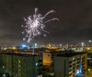 Sylwester 2019/2020 na Śląsku na zdjęciach z drona. Było pięknie. Zobaczcie [GALERIA]