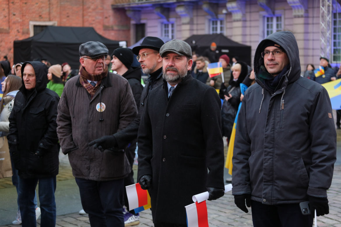 Wystąpienie Wołodymyra Zełenskiego na Zamku Królewskim w Warszawie