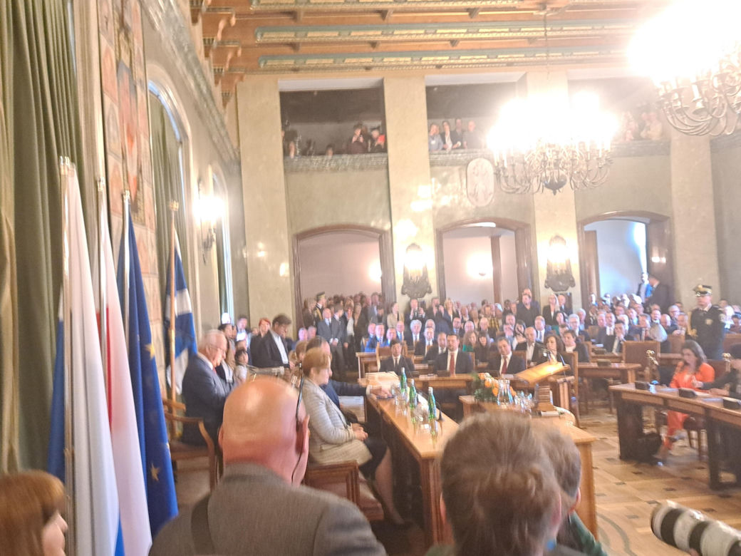 Zaprzysiężenie Aleksandra Miszalskiego na prezydenta miasta Krakowa oraz radnych IX kadencji