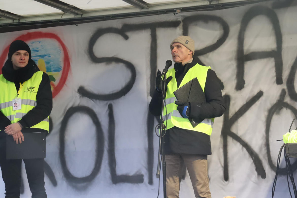 Protest rolników w Poznaniu 