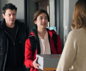 Barwy szczęścia odc. 3346.Asia (Anna Gzyra), Daniel (Marcin Bikowski)  Emil (Artem Malashchuk)