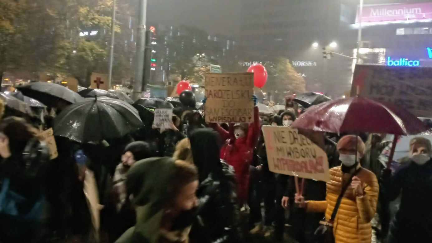 Protest kobiet w Szczecinie - 30.10.2020