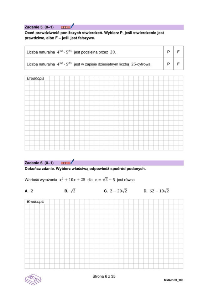 Matura 2026: matematyka 5.05.2026r. Arkusze CKE, poziom podstawowy [Formuła 2023]