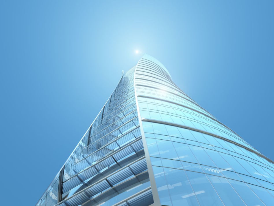 Warsaw Spire, szklana elewacja