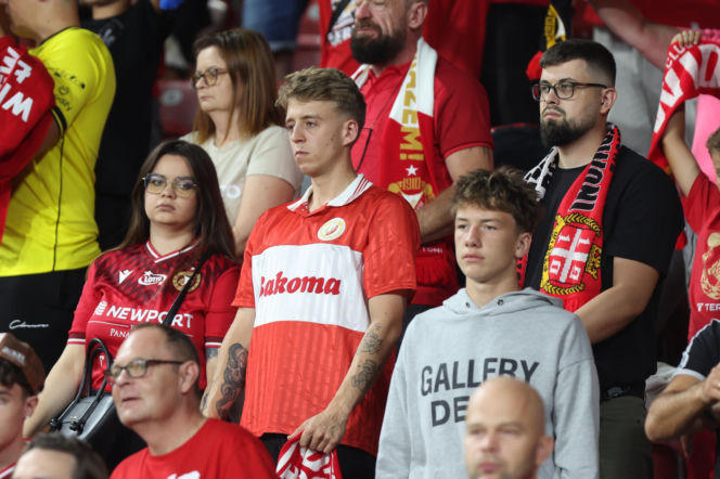 Widzew Łódź - Lech Poznań: Zdjęcia kibiców z meczu 6. kolejki PKO BP Ekstraklasy