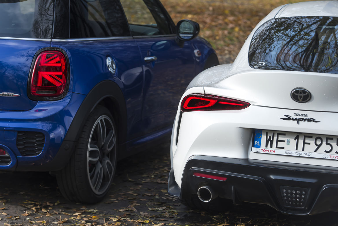 MINI Cooper John Cooper Works 2.0 8AT vs. Toyota GR Supra 2.0 AT8