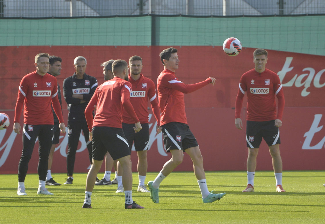 Trening reprezentacji na stadionie Legii
