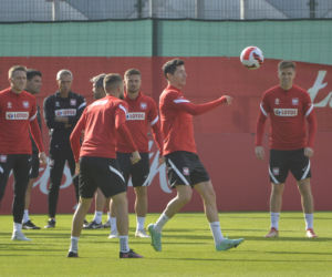 Trening reprezentacji na stadionie Legii
