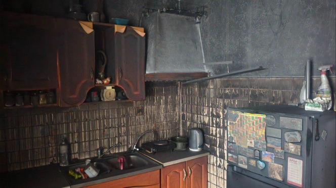 Pożar domu w Imielinie