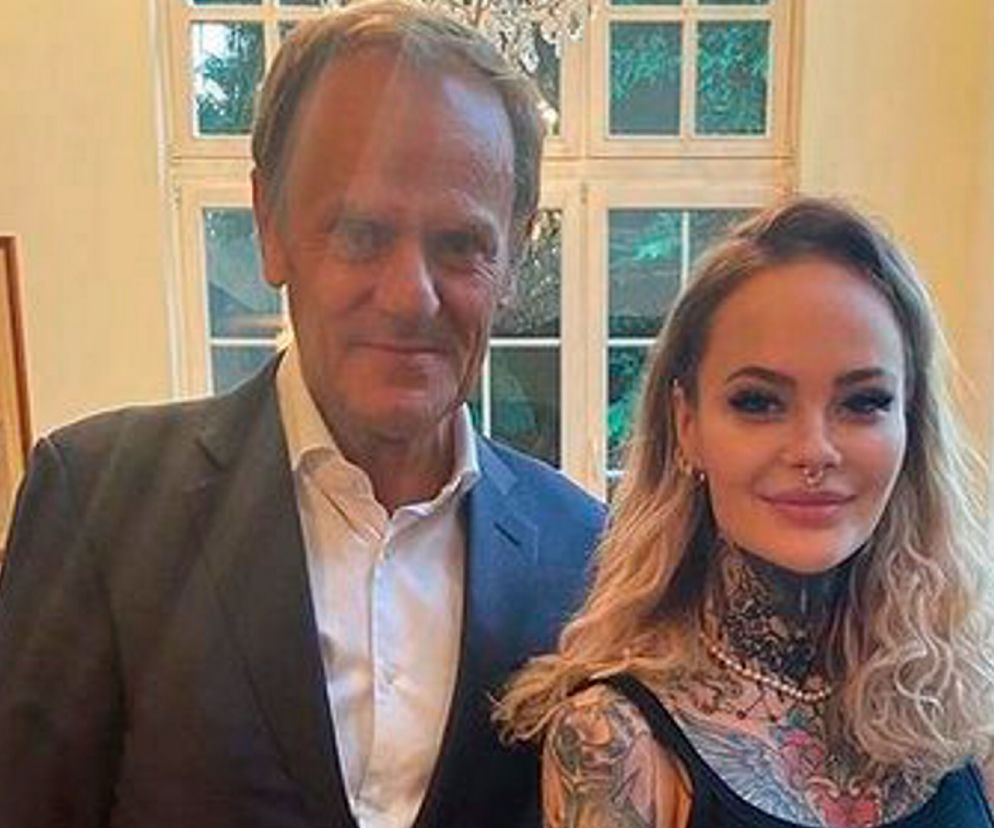 Monika Miller i Donald Tusk