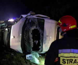 Wypadek na DK 10 w Przyłubiu 