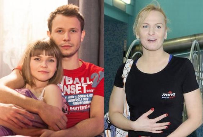 Pierwsza miłość. Nikola (Anna Kózka), Radek (Mateusz Banasiuk), Otylia Jędrzejczak