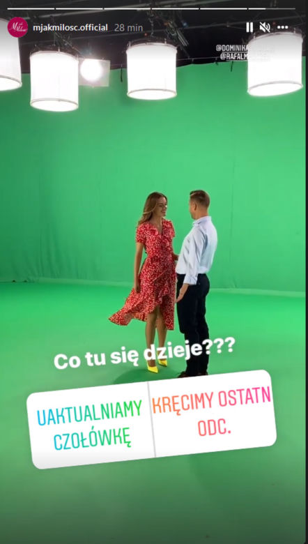 Nowa czołówka M jak miłość. Paweł (Rafał Mroczek), Franka (Dominika Kachlik)
