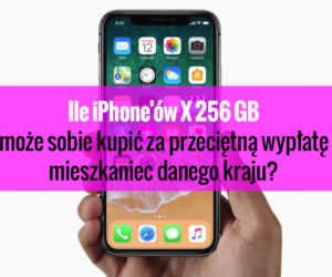 Ile iPhone’ów X 256 GB