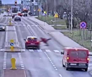 Potrącenie na pasach w  Lubinie