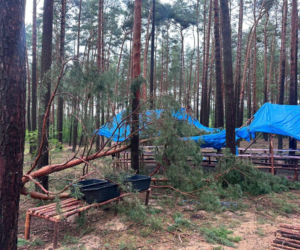 Alarm w Wielkopolsce! Nawałnice uderzyły, strażacy ewakuowali harcerzy [ZDJĘCIA]