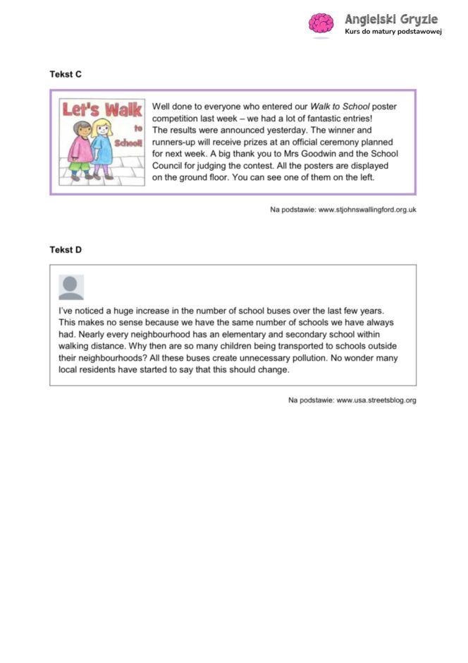 Matura próbna angielski 2026 - odpowiedzi do arkusza CKE