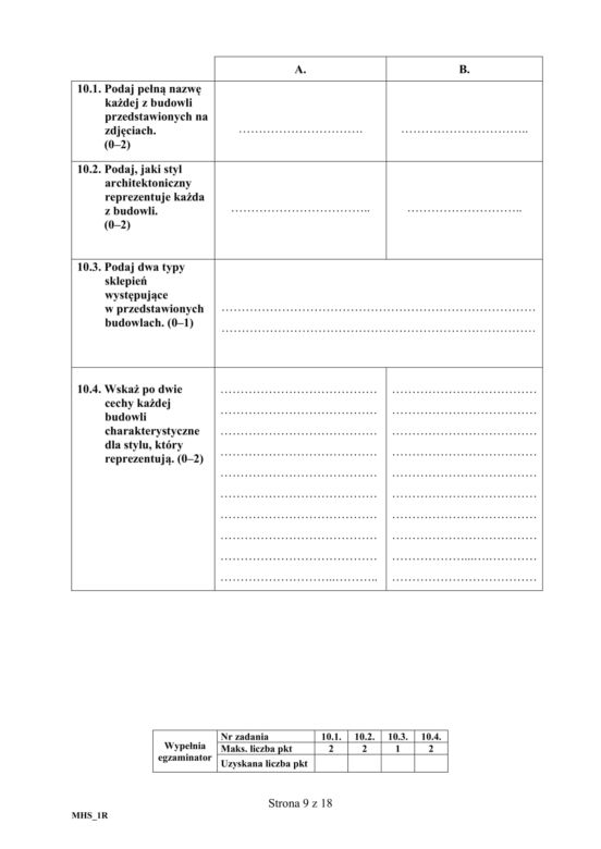 ARKUSZE CKE - Matura historia sztuki 2019