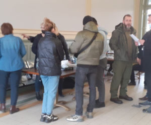 Punkt recepcyjny na Dworcu PKP w Przemyślu